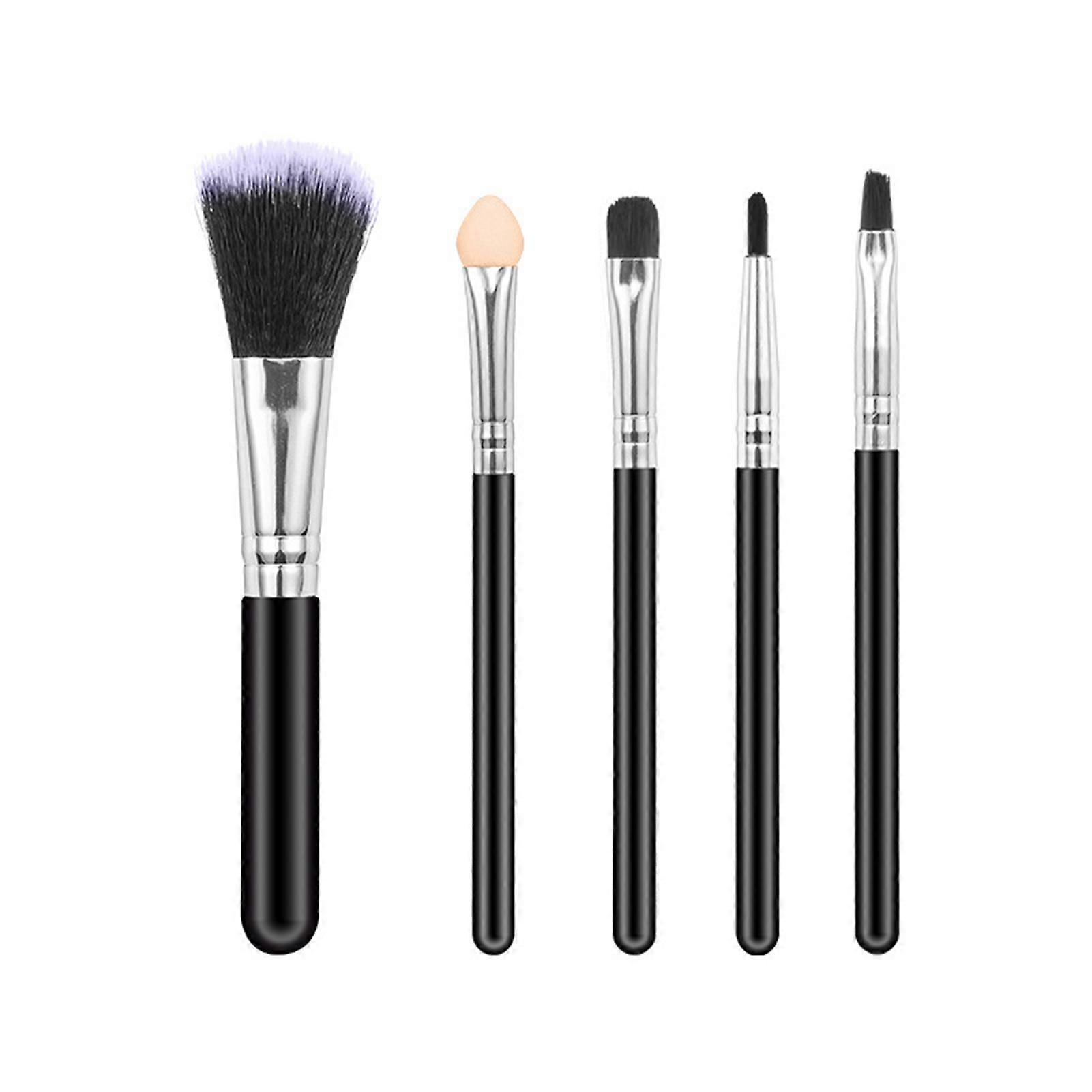 5pcs Portable Makeup Brush Set Ultra Soft Multi-Use Face Eye Makeup Brushes