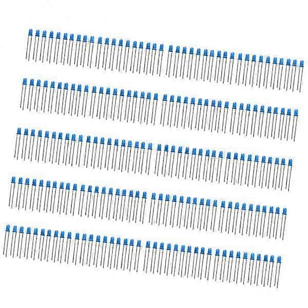 6x100 Pieces 3mm LED Diode Lights Electronic Component Light Emitting Diodes