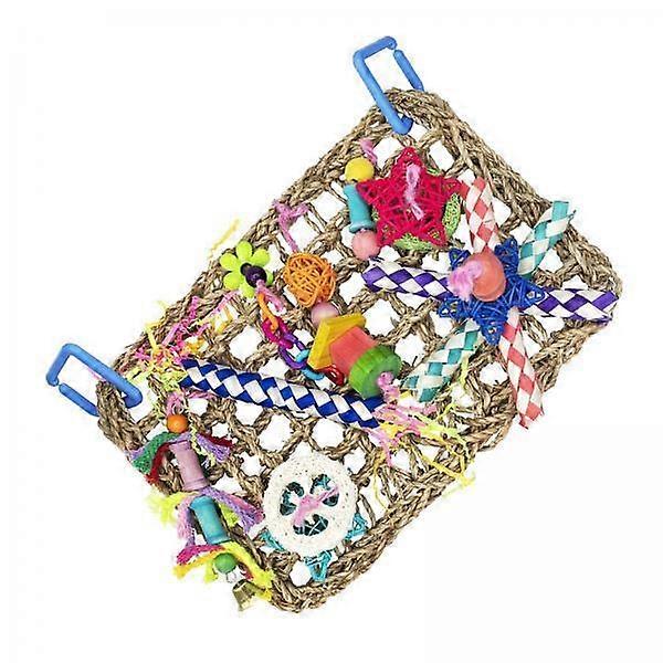 Interactive Bird Foraging Toy Set with Climbing Hammock