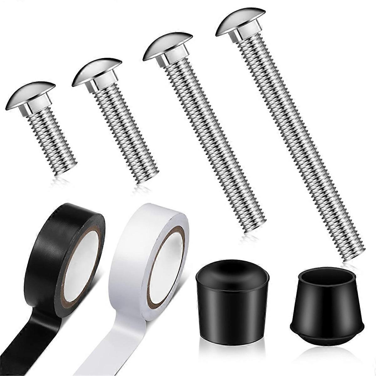 Color Guard Weight Anchor Set and 2 Heavy Duty Flag Pole Cap with 2 Pack Color Guard Tape for Flag