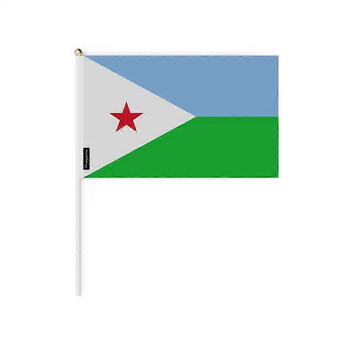 Flag - Djibouti - Mini Flag - 30 x 45 cm - Polyester - Double-Sided