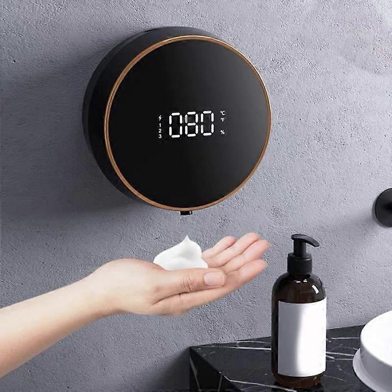 USB Rechargeable Automatic Soap Dispenser Wall Mounted 3 Level Adjustable Dispenser Infrared Induction