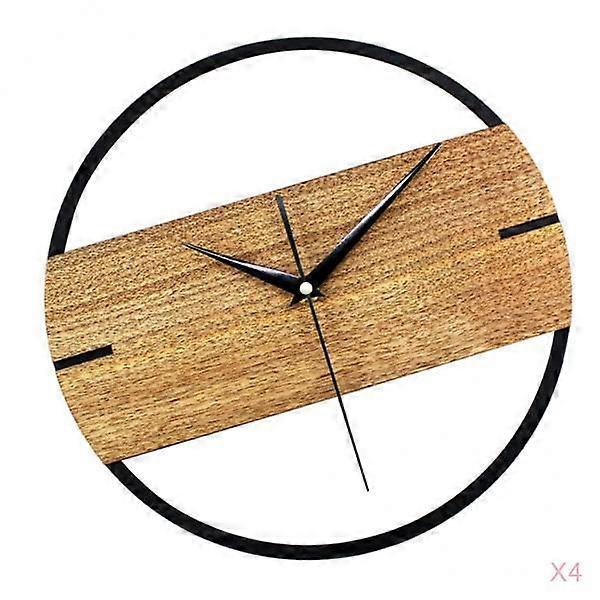 4x Modern 30cm Wood Not