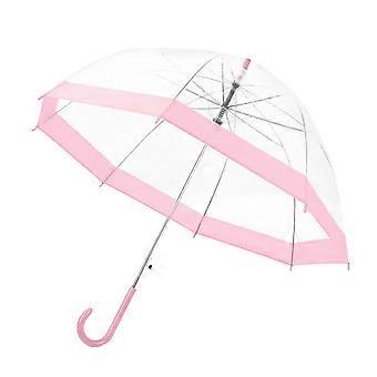 Transparent Umbrella for Creative Rain Sunny Women Girls Ladies Novelty Items Long Handle Umbrellas Rainproof Unbrellas  Red