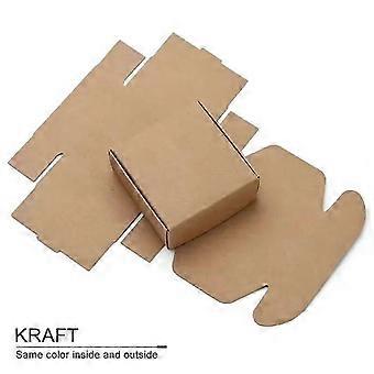 10PCS Small Kraft Shipping Boxes with Lids 10.5x10.5x4CM for Soap Gifts Packaging