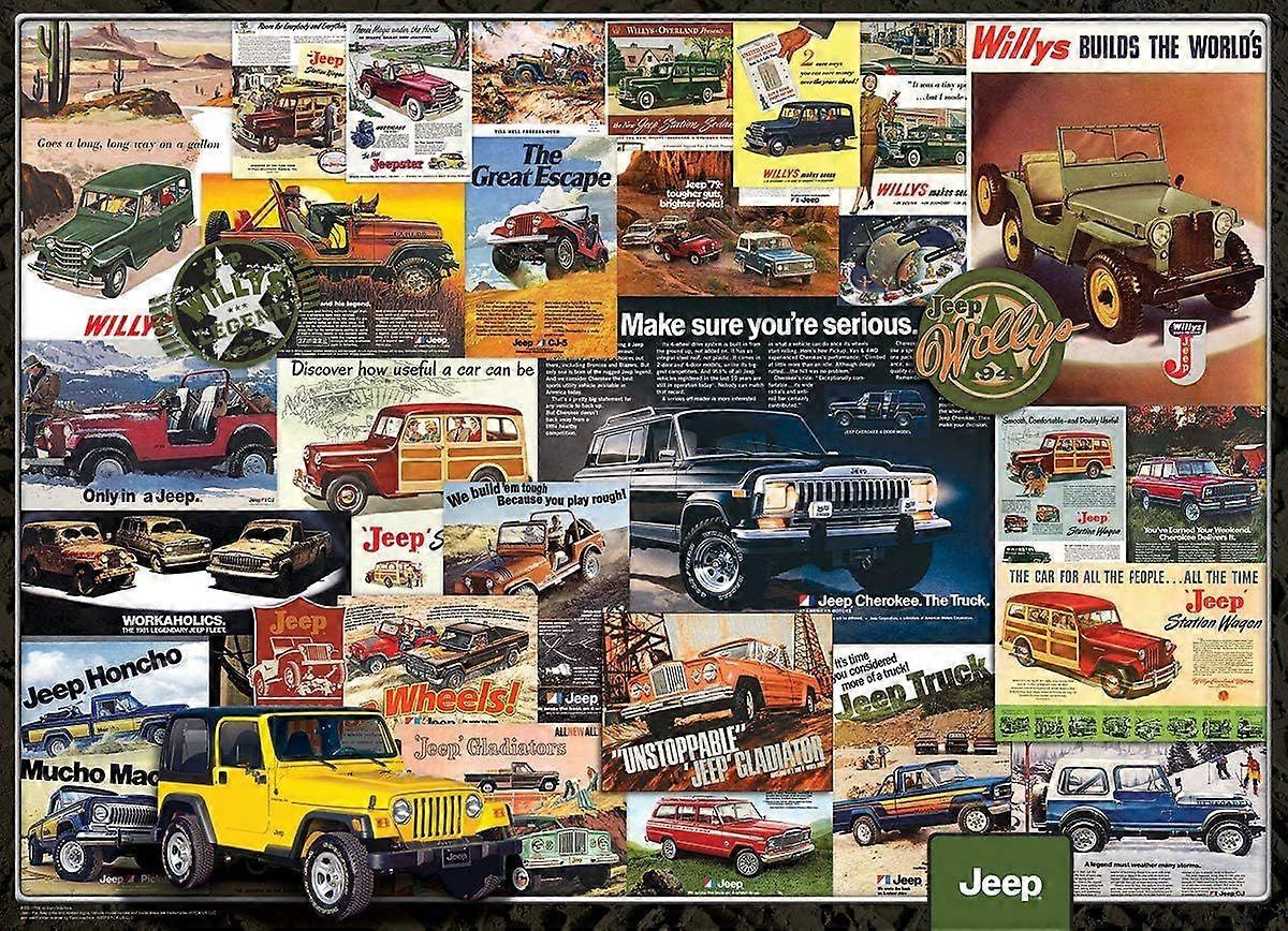 Jeep Vintage Ads Puzzle (1000 piezas)