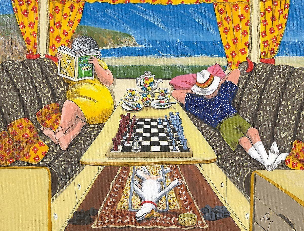 Puzzle 1000 elementów - Smart Move Puzzle w 100% z recyklingu dla dorosłych, nastolatków i dzieci