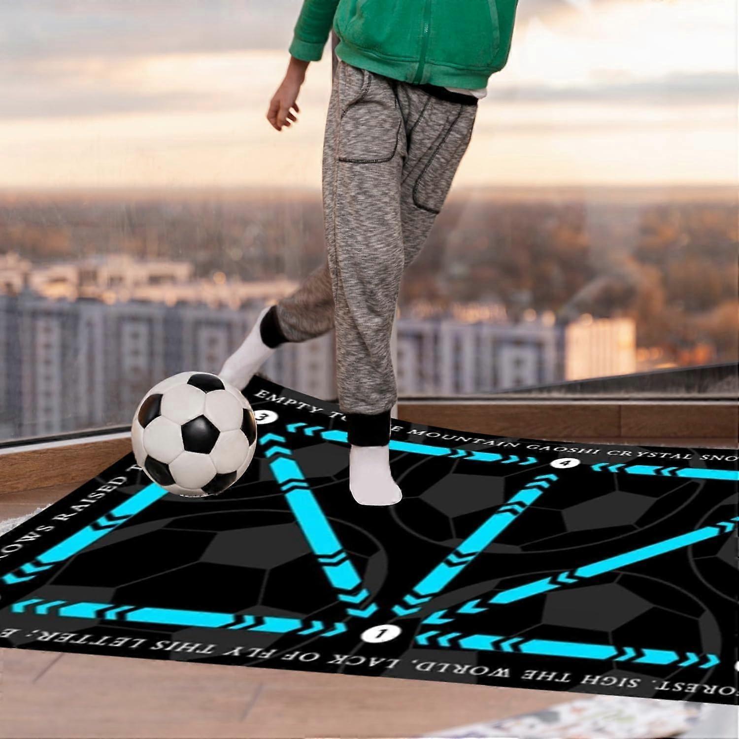 Football Footstep Training Mat for Speed, Strength and Coordination, Non-Slip Design for All Ages and Skill Levels