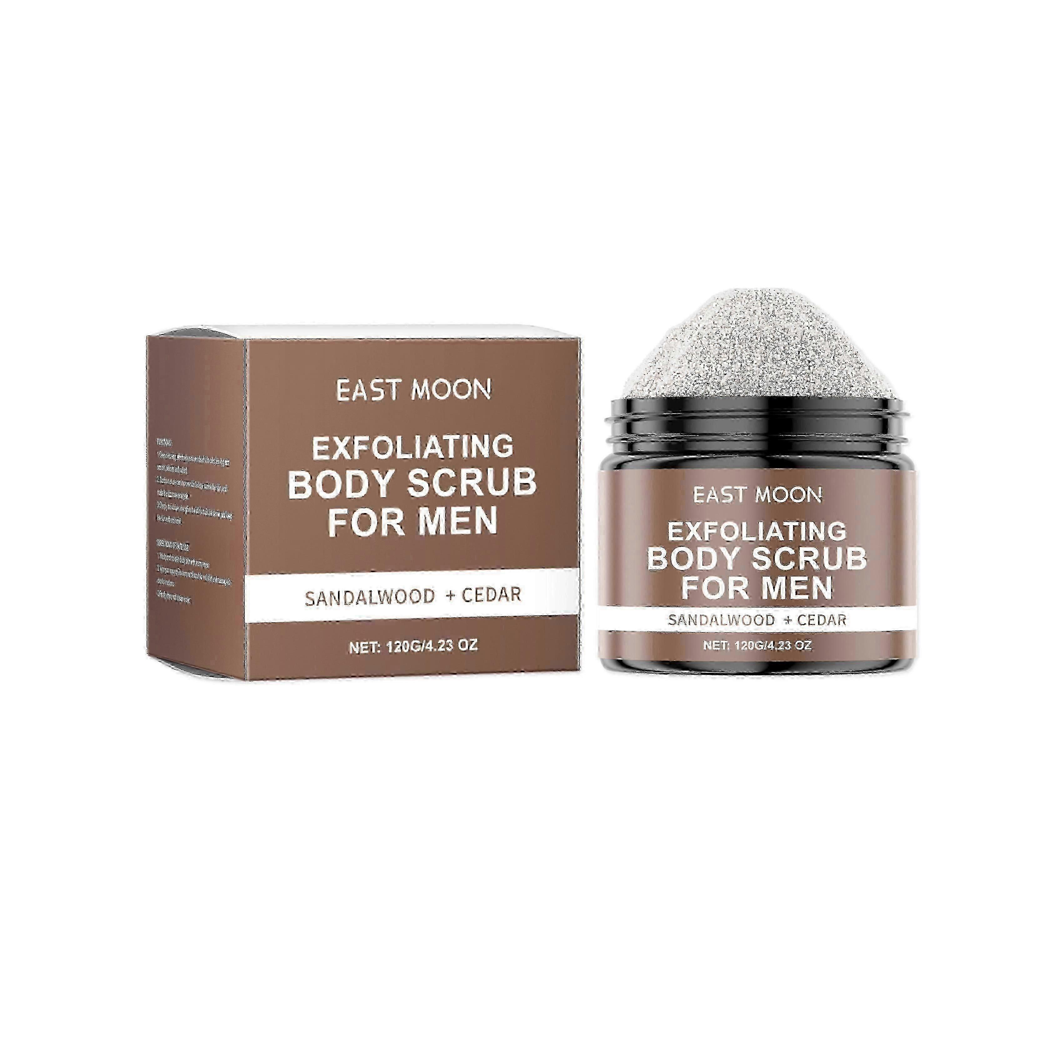 Sandalwood Cedar Men's Body Scrub Is Refreshing, Non-Greasy And Gently Exfoliates The Skin