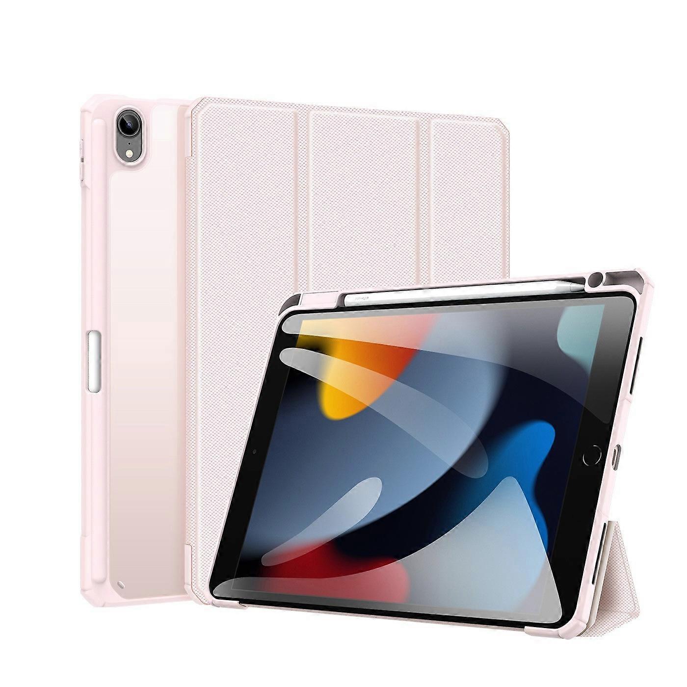 DUX DUCIS TOBY Series For Apple iPad (2025) 10.9 (2022) TPU+PC+Leather Case Three-Fold Stand Tablet