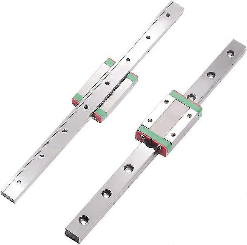 Mini Linear Rail Guide Mgn12H Sliding Linear Guide Compatible with 3D Printers and CNC Machines, Available in Lengths of 100/150/200/250/300