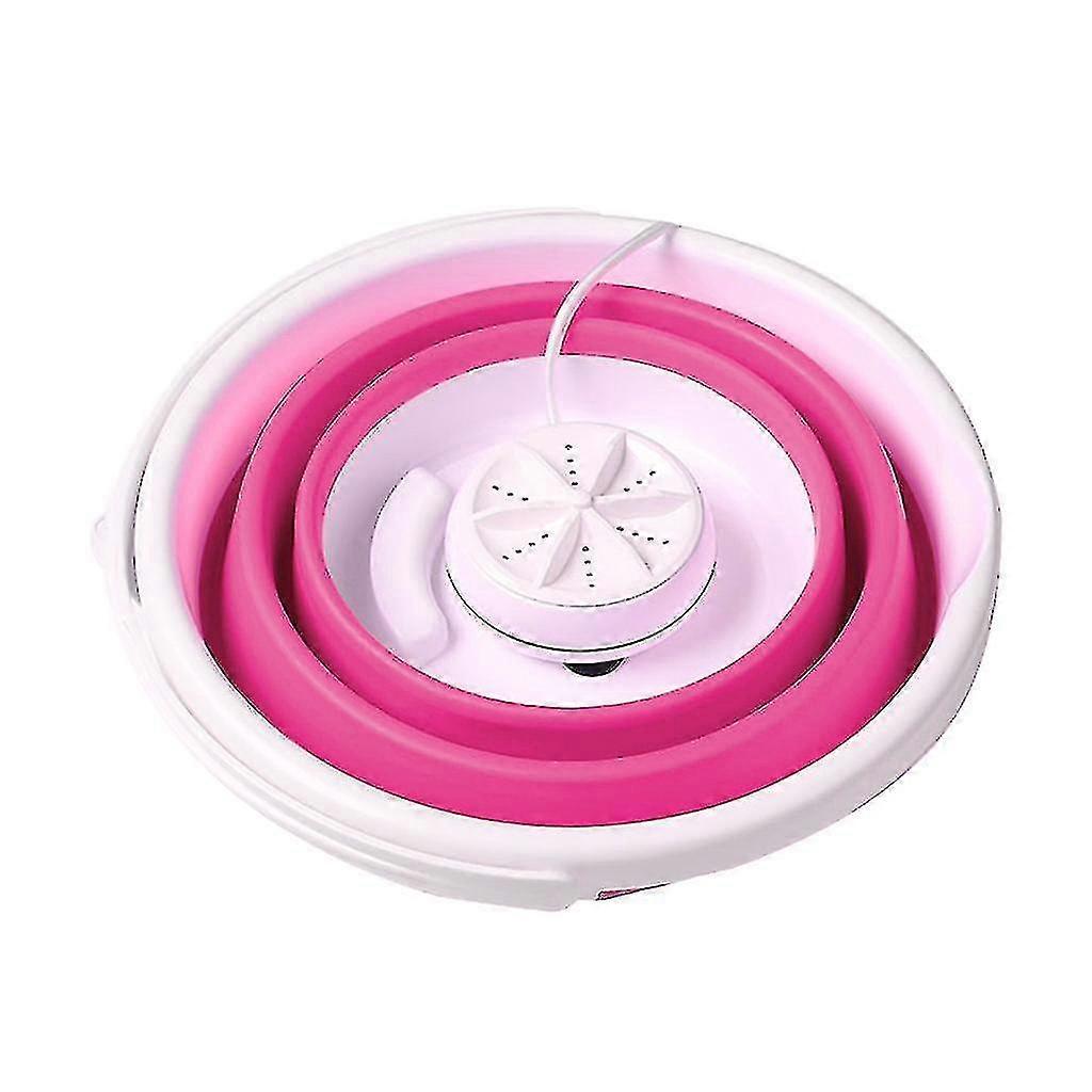 Portable Mini Turbo Washing Machine with Foldable USB Powered Laundry Washer