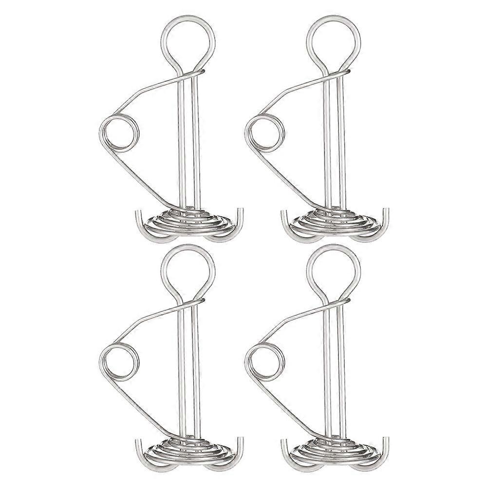 4pcs Outdoor Camping Canopy Accessories Fish Bone Spring Pallet Hook Buckle