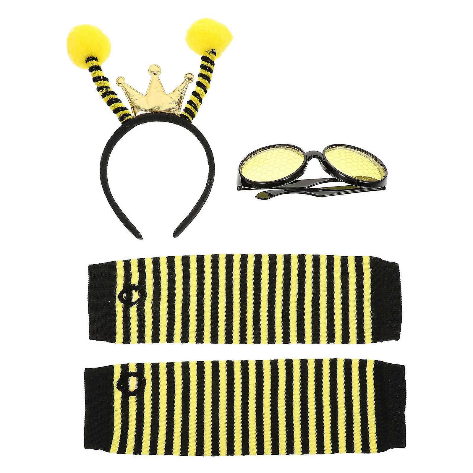 It sounds like you're referring to a **costume accessory set** for a party or festival, specifically themed around **bees**. Here's a polished and