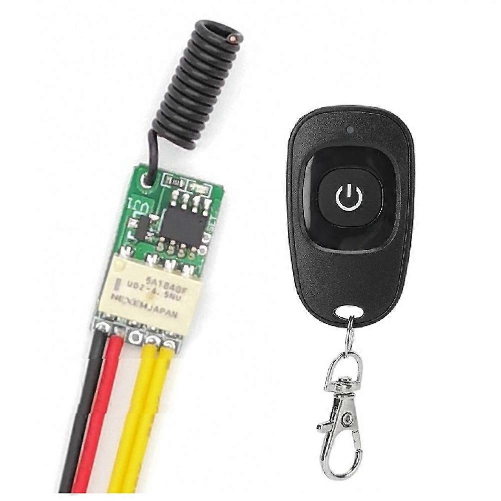 Push Button Saving Mini Relay Contact RF Wireless Switches DC3.7V-12V