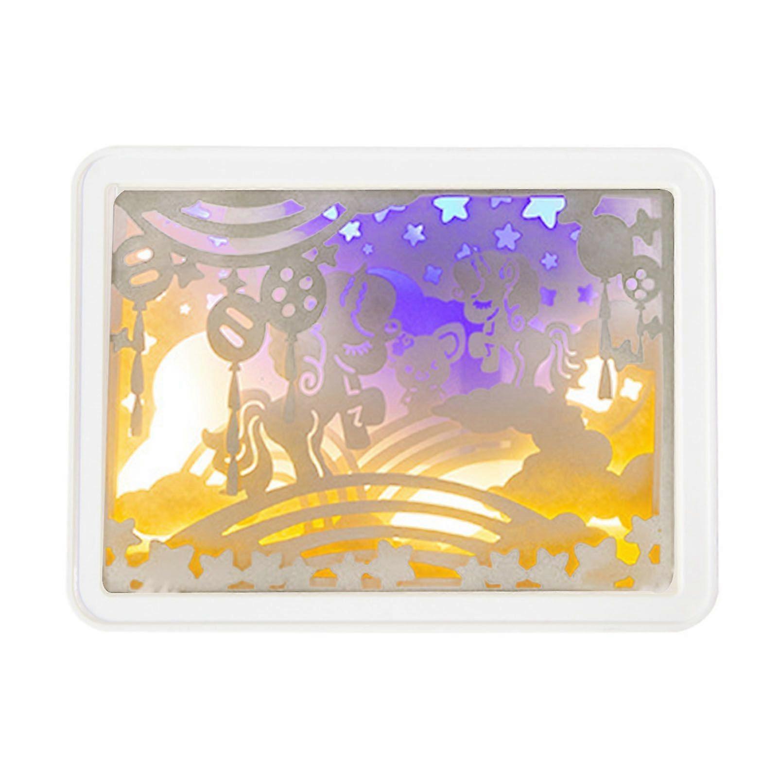 2025 Latest Model  Papercut Light Box Soft Warm Light Romantic USB Battery