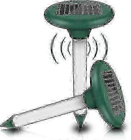 2 Pcs ultrasonic solar mouse repeller kit, solar mouse repeller