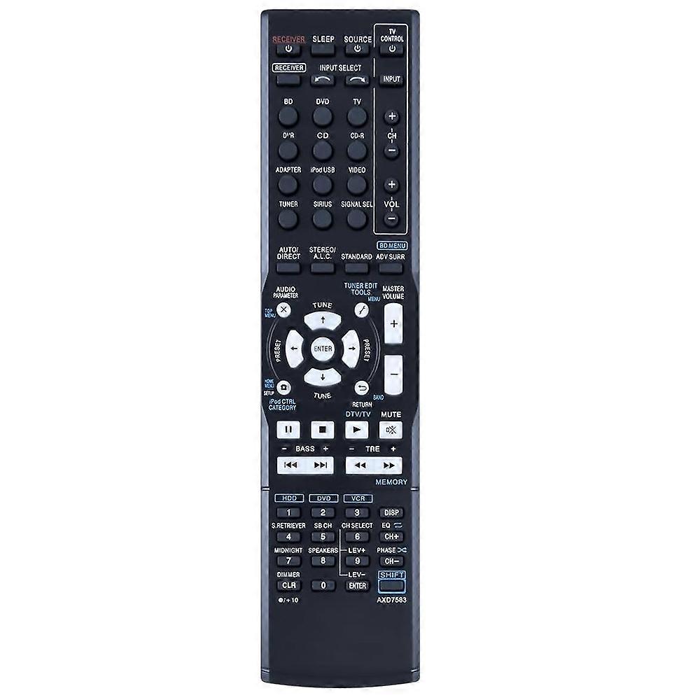 AXD7583 For Pioneer AV Receiver Stereo System Remote Control Ergonomic Replacement Controller