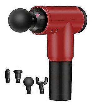 Au Plug Red Muscle Fascia Gun Massager Electric Muscle Relaxer Hand-held Deep Tissue Muscle Massager Az14562