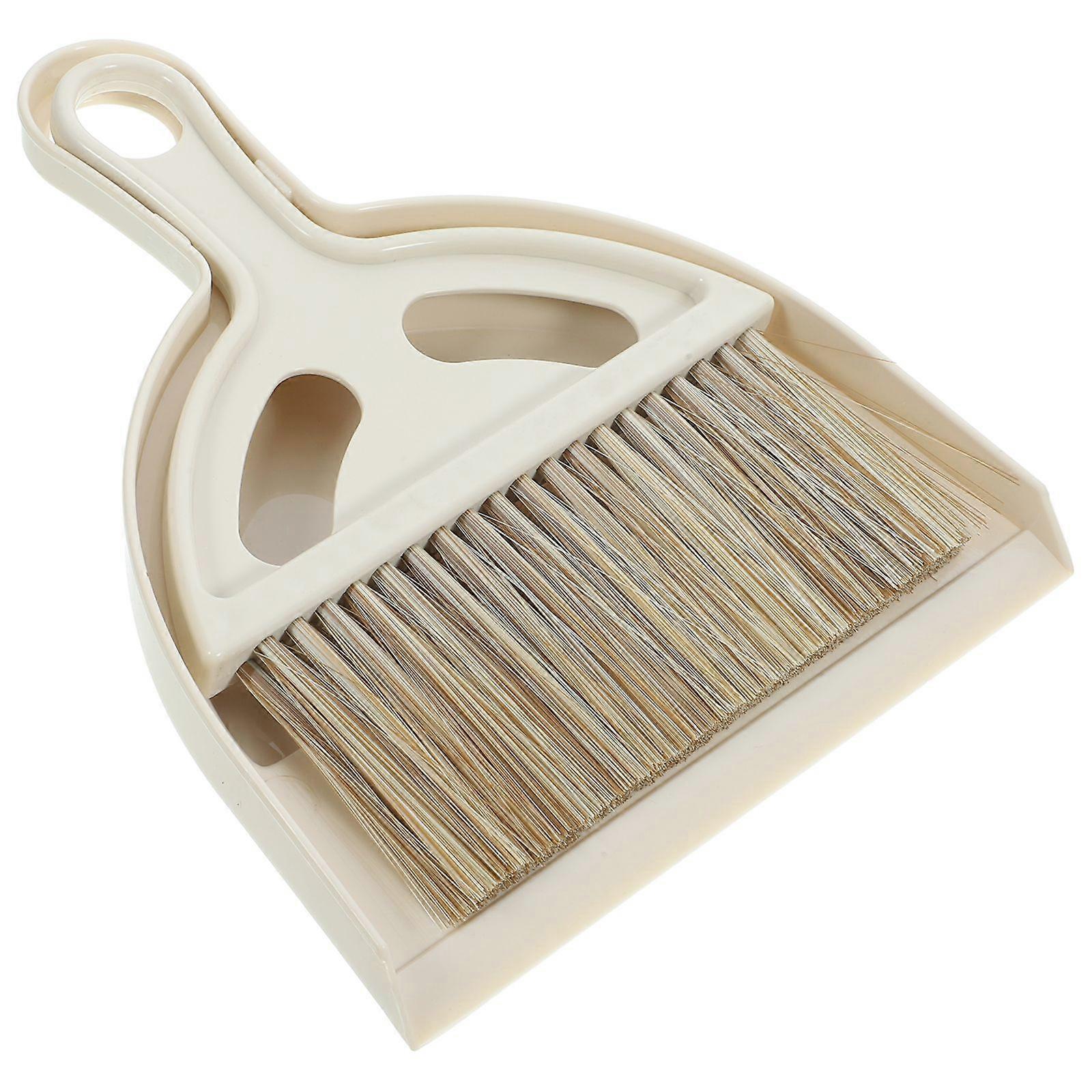 1 Set Cleaning Brush and Dustpan Desktop Sweep Broom for Computer Keyboard