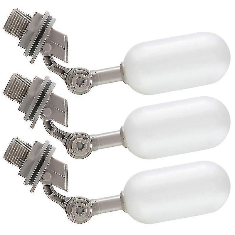 3-Piece Adjustable Float Valve Set with Arm, 1/2-Inch Water Supply for Pool Toilet Tank Water Level Control