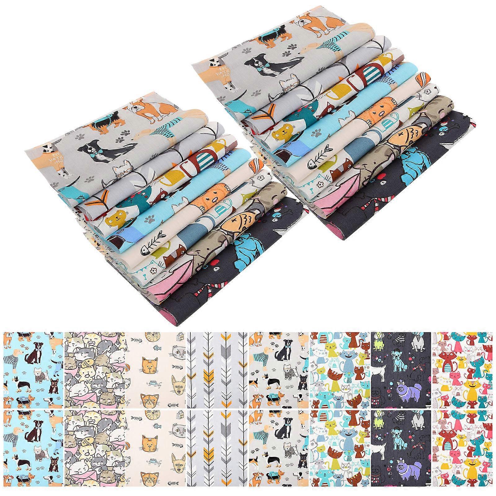 Quilt Fabric Printing Patchwork Cloth Diy Bedding Supplies Rosy Craft Projects 40Pcs