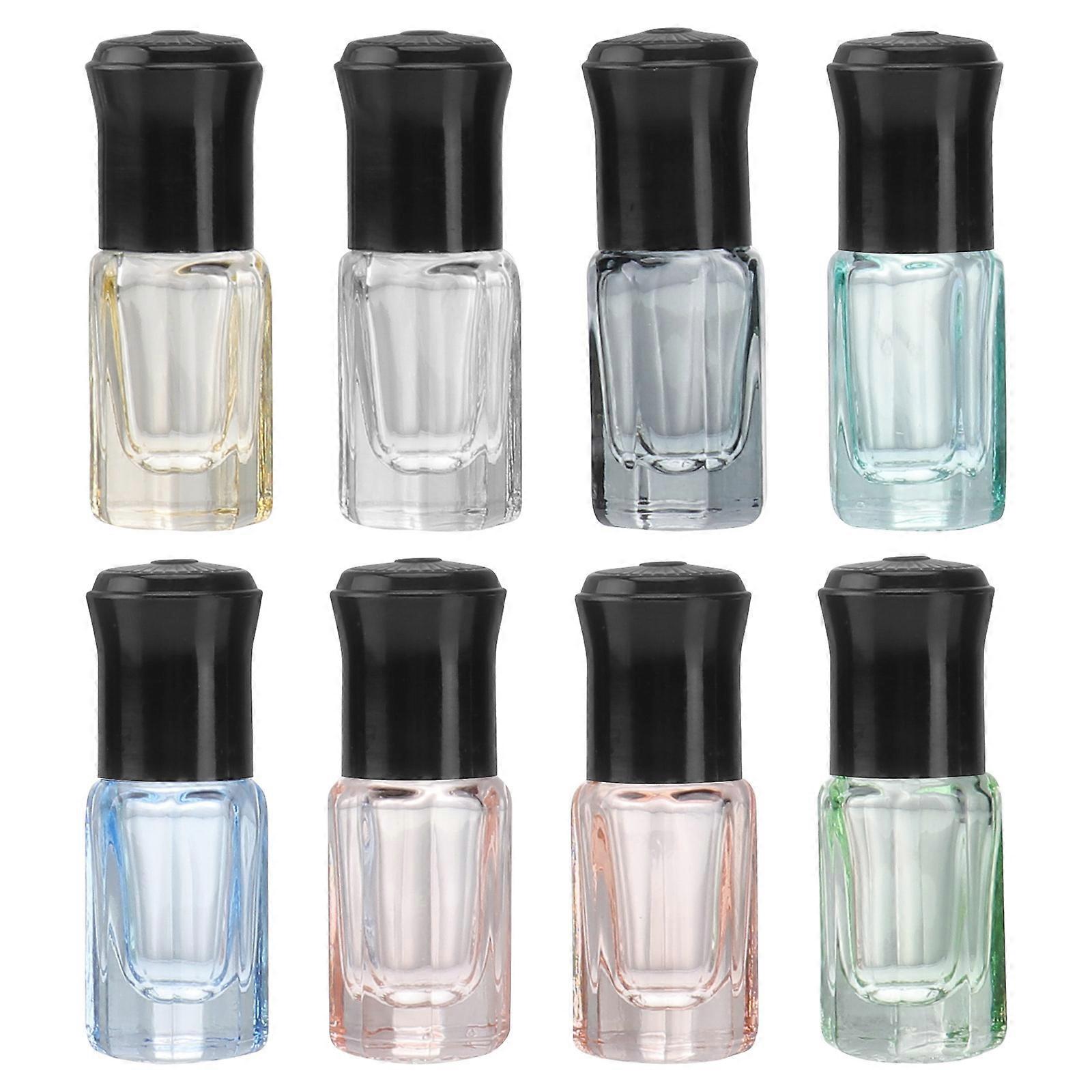 Essential Oil Sub Bottle in Assorted Colors Made of Durable Glass for Storage and Travel 8pcs