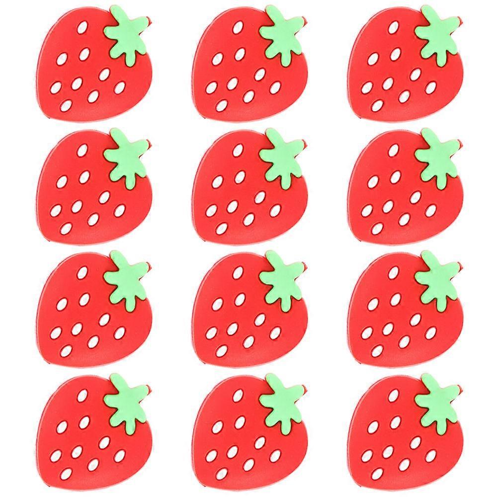 12pcs Tennis Racket Shock Absorber Giant Shape Vibration Dampener for Racquet Paddle Portable Red Silica Gel Dampner for Tennis Parties