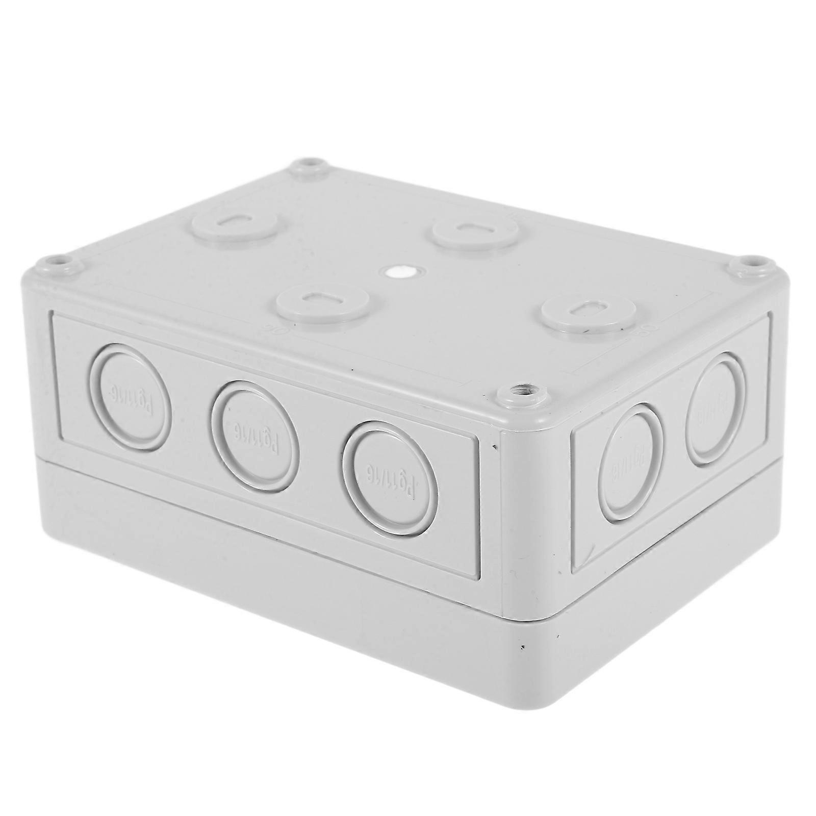 Outdoor Electrical Box Junction Box For Electrical Projects Rectangular Shape Abs Material Waterproof 1Set