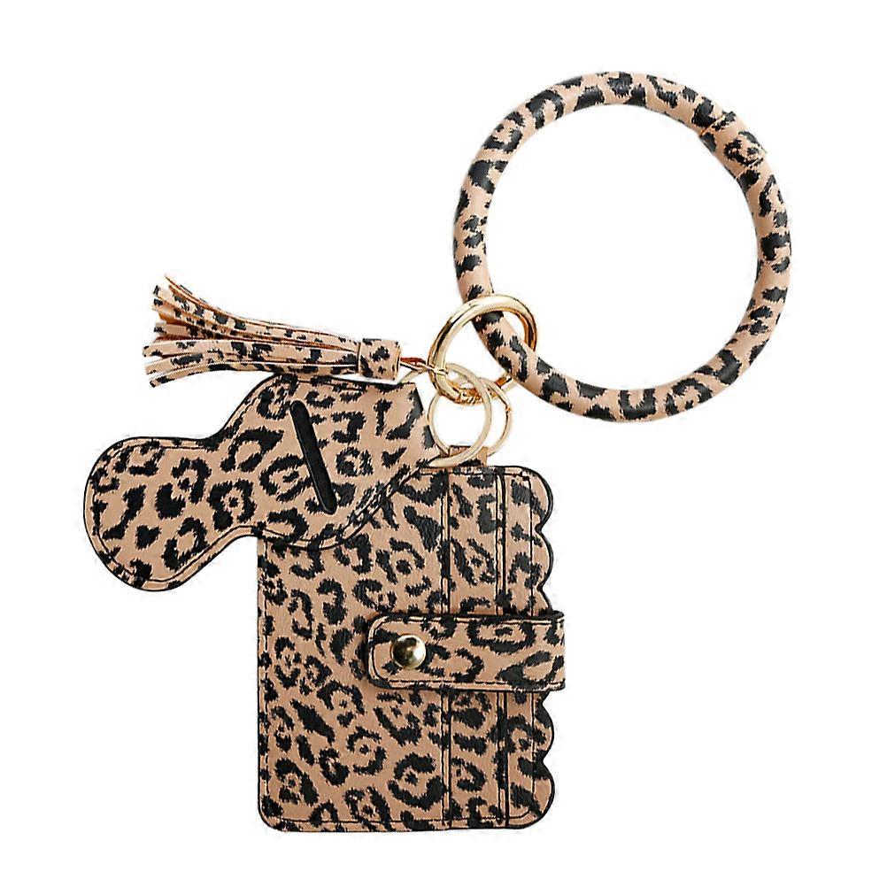 Key Ring Ornament Wristlet Keychain Fashion Leopard 11.00X9.00X2.00cm Decoration 1Pcs