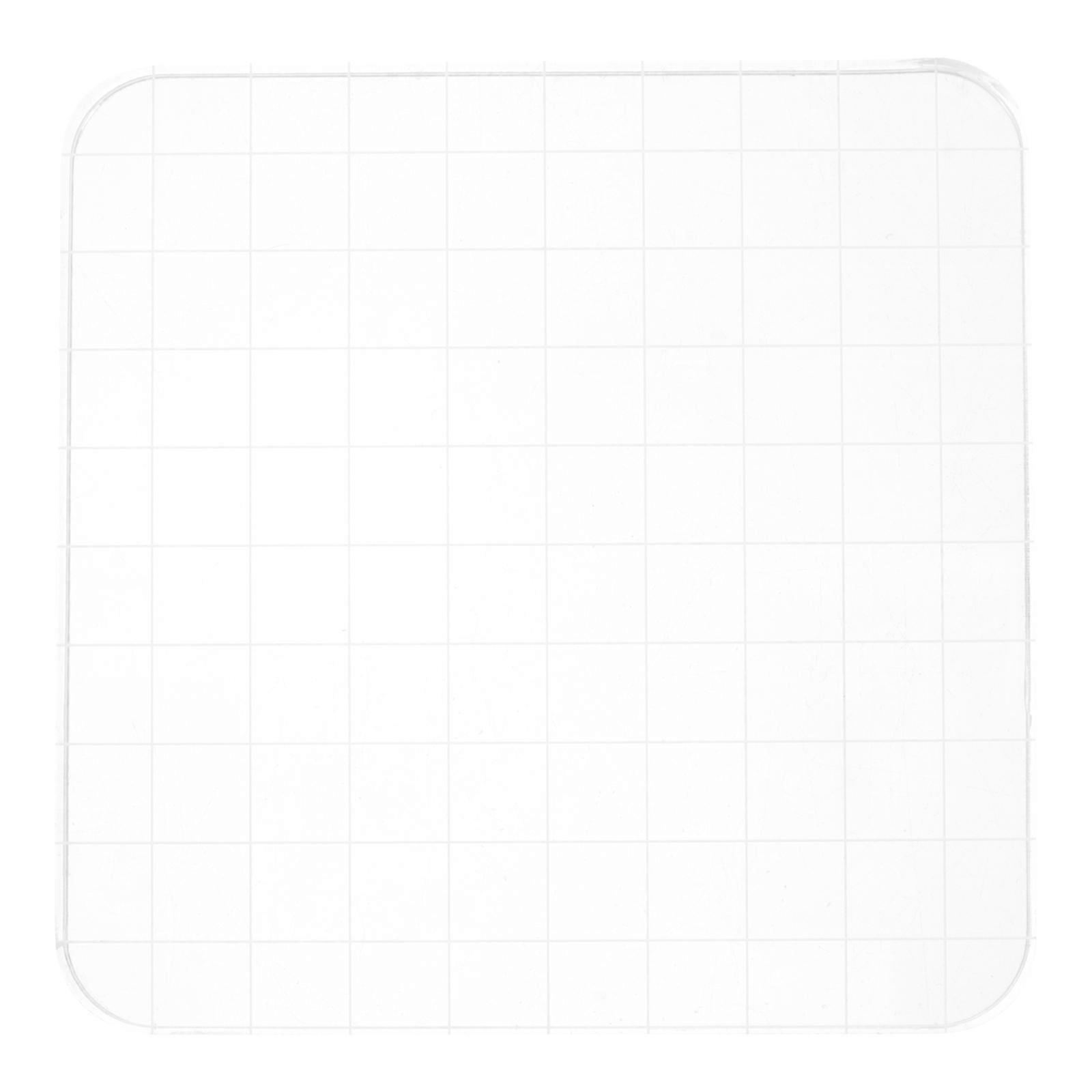 Clear Stamp Block Transparent Stamp Plate Locating Seal Pattern Diaries 1Pcs