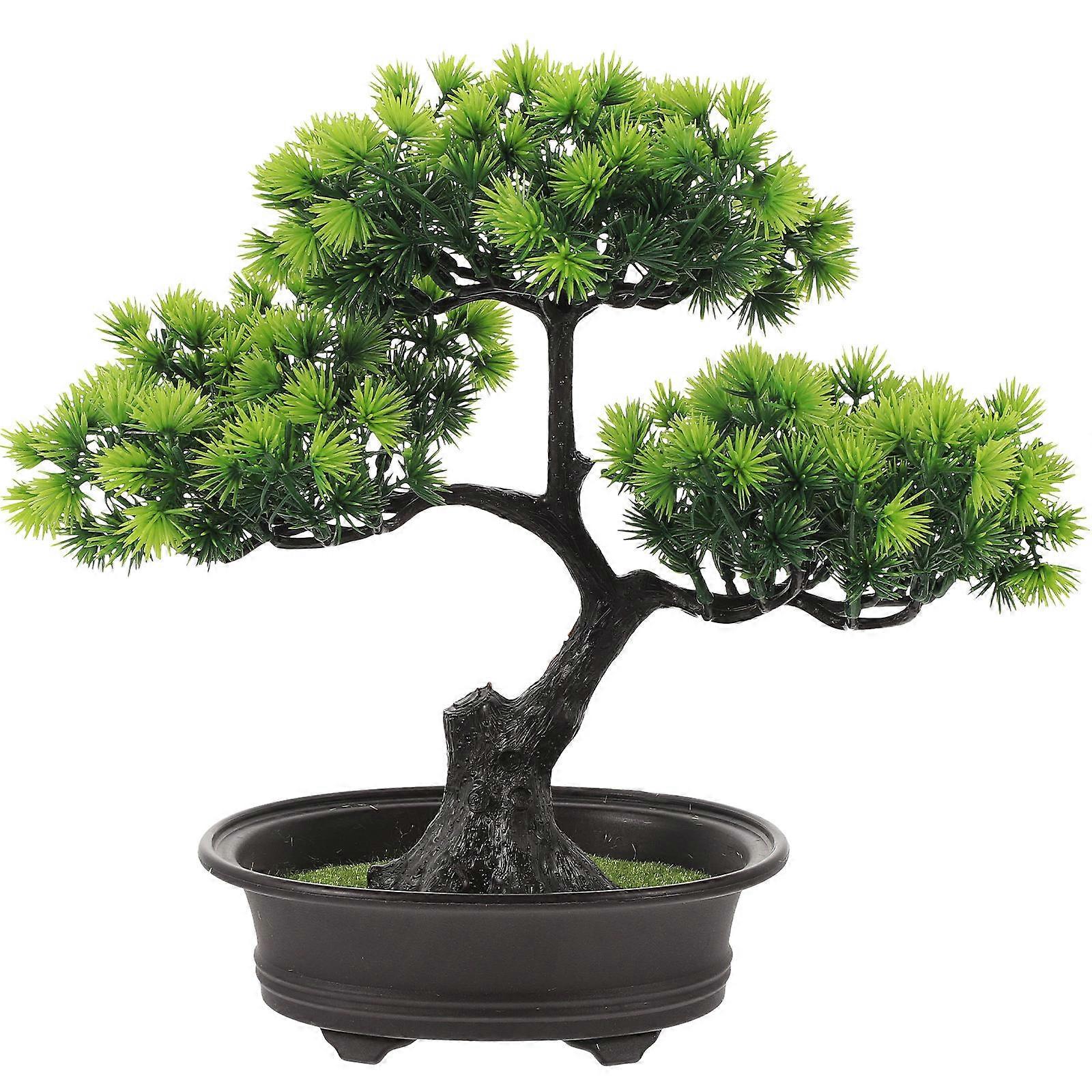 Realistic Artificial Bonsai Tree Faux Plant for Home, Office, and Indoor Decor – Perfect for Rooms, TV Cabinets, and Tables to Symbolize Wealth and