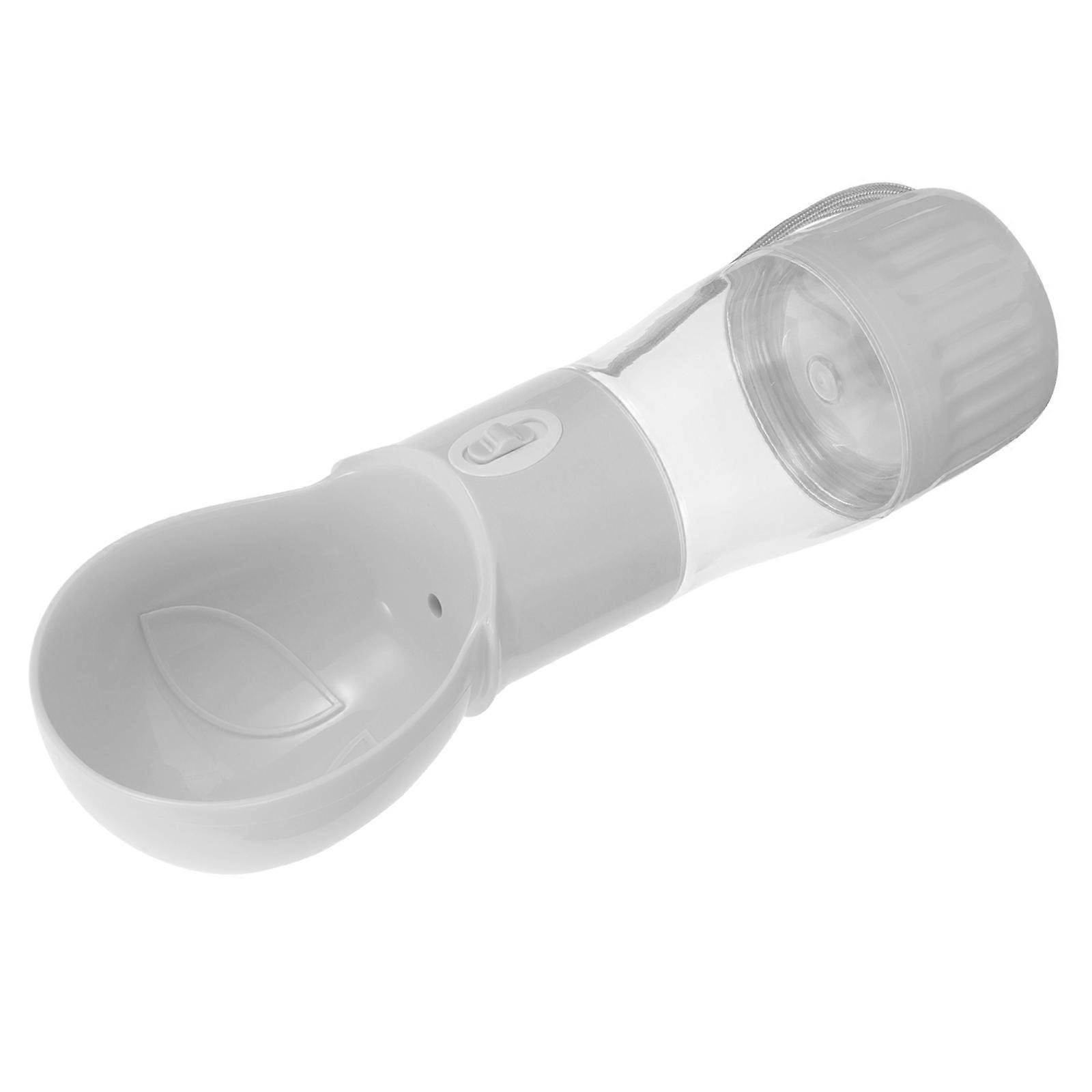 Portable Pet Drinking Bottle with Food Container for Vacations Large Capacity Heat Resistance 26.50X9.00X8.00CM 1Pack