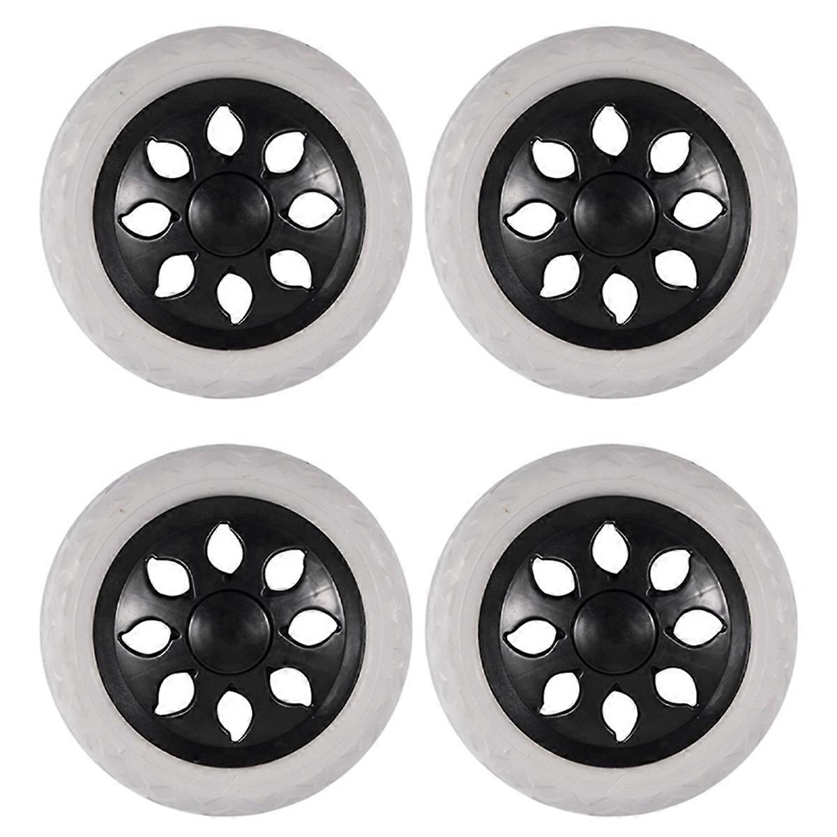 Black White Plastic Core Foam Cartwheel Casters