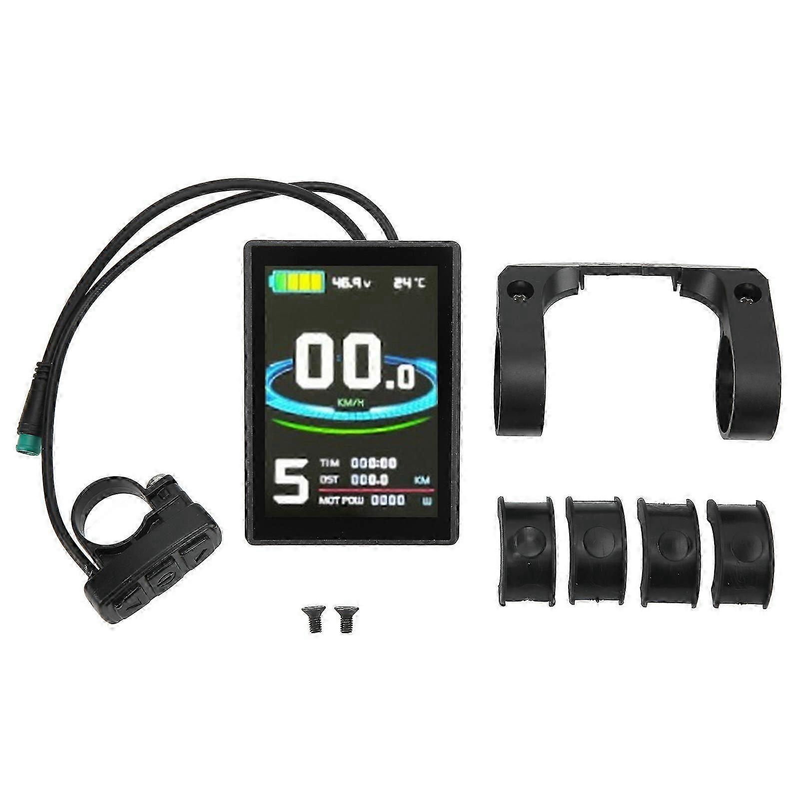 LCD8SU LCD Display Color Screen Instrument with Waterproof Connector Mountain Bike Lithium Battery Modification Accessories