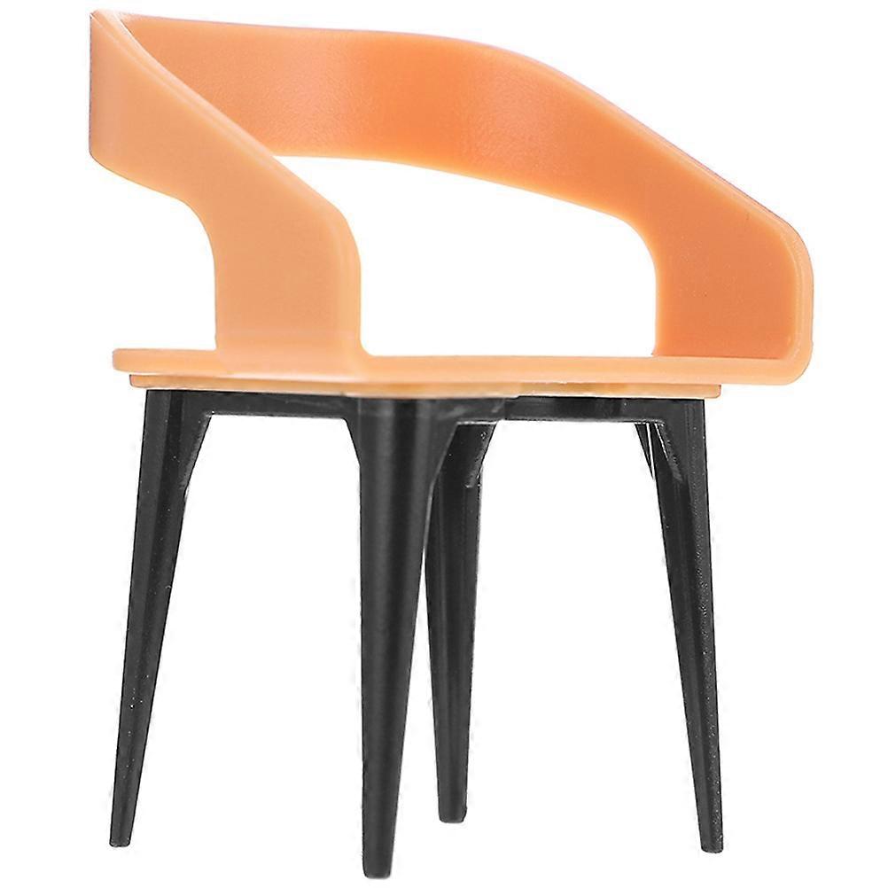 Mini Plastic Dining Chair for Dollhouses and Miniature Rooms Simulated Tiny Furniture for House Models