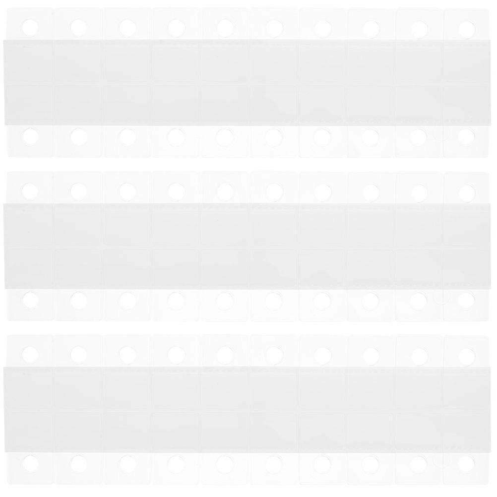 300pcs Self Adhesive Hanging Tabs for Wall Display – Strong Sticky Tags for Merchandise and Retail Use, Transparent and Easy to Apply