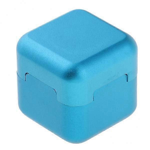 6x Aluminum Billiards Pool Cue Chalk Holder Snooker Stick Tip Chalk Case Blue