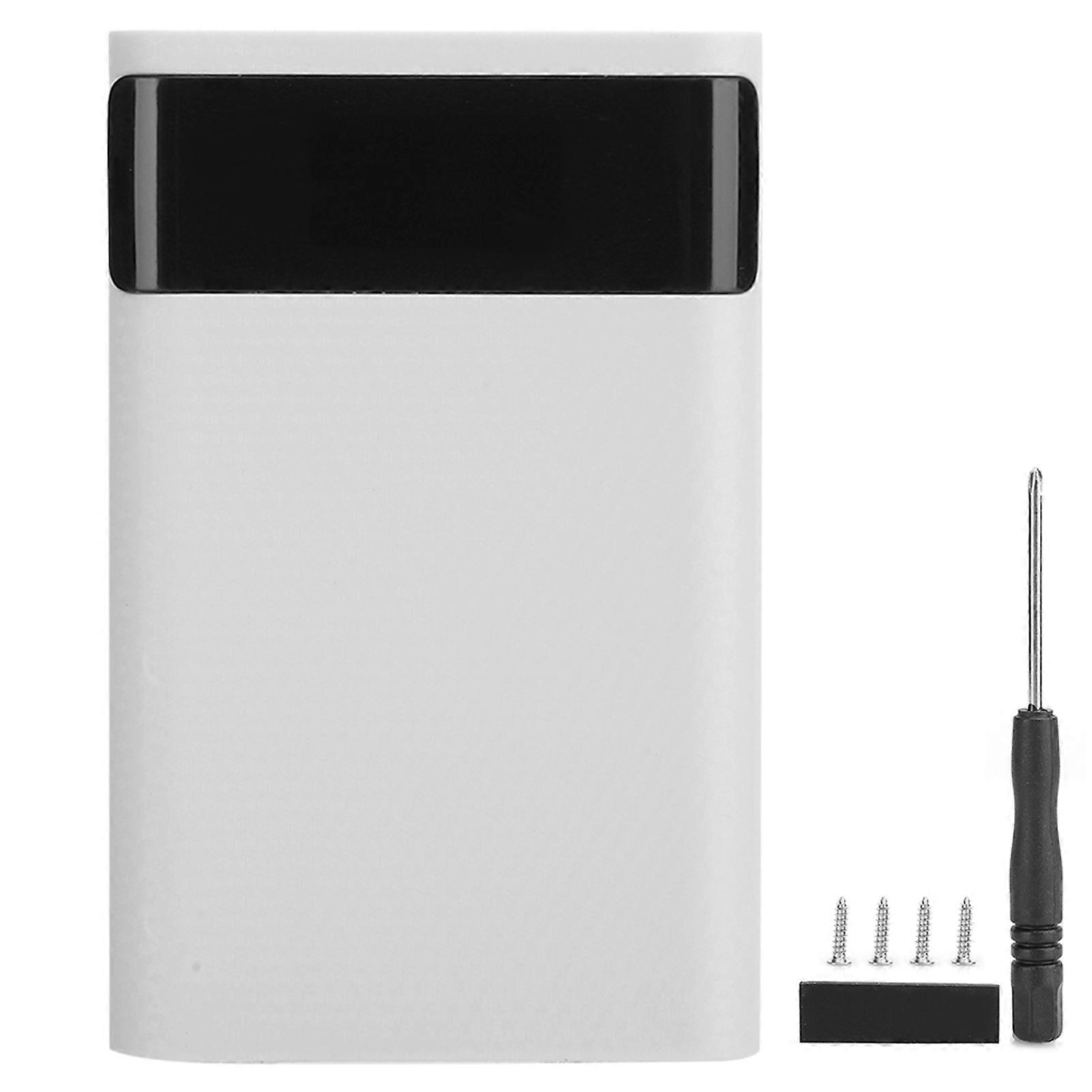 KA4 High Quality ABS 4 x 18650 Solderless Portable Battery Case for Charging White