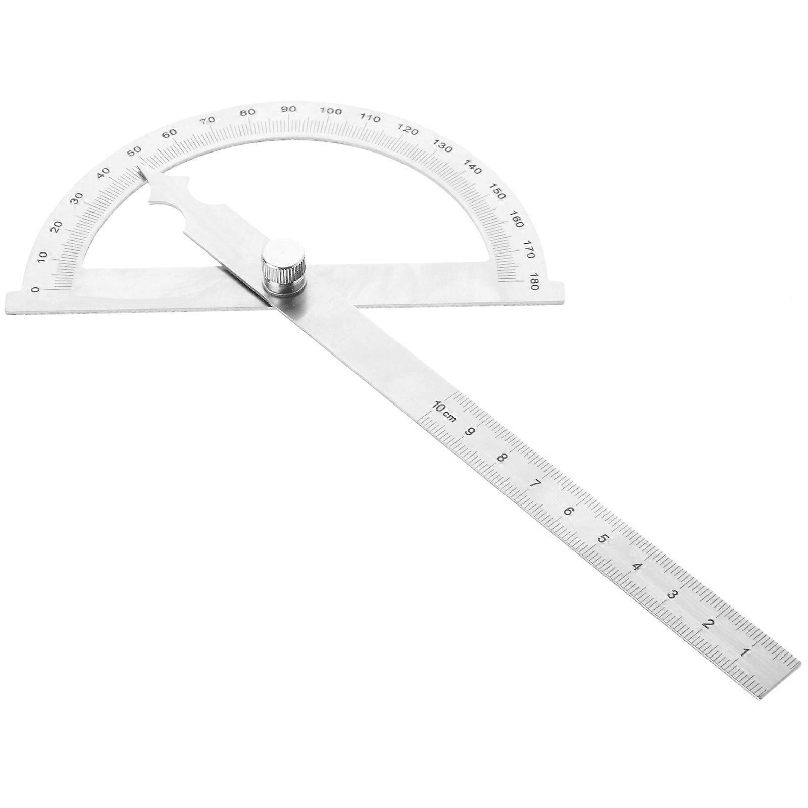 Angle Ruler Tool with Protractor for Woodworking Projects – Durable Edge Measurement with Unique Locking Mechanism