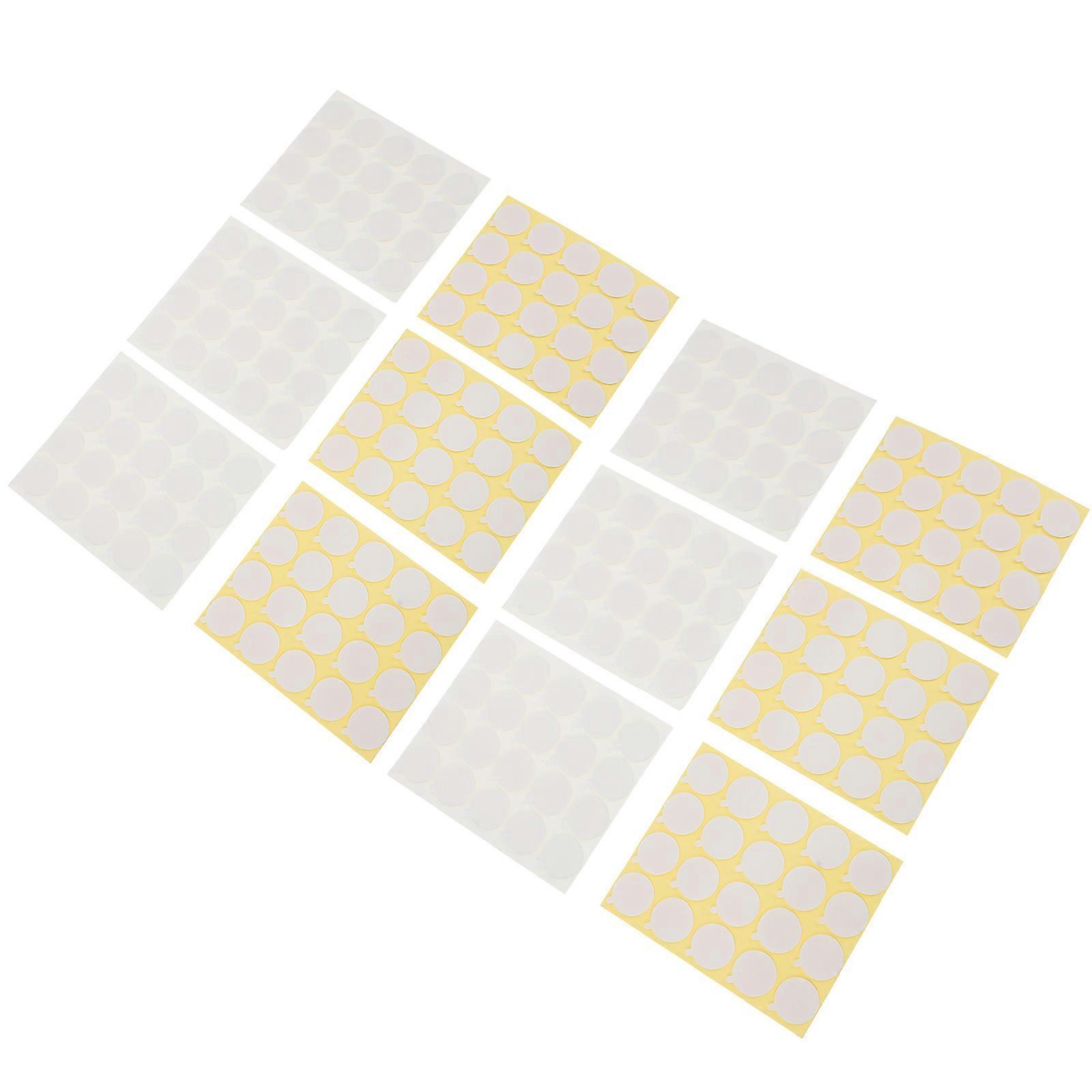 Candle Wick Stickers with Double Sided Adhesive for Home Use Made of Resin White 12 Sheets