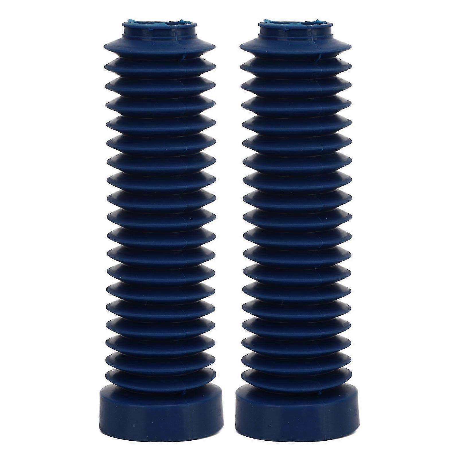 1 Pair of Front Fork Shock Covers in Blue, Stretchable and Aging Resistant Tough Rubber Sleeve Tube Boot Suitable for Certain Brands ATC 250
