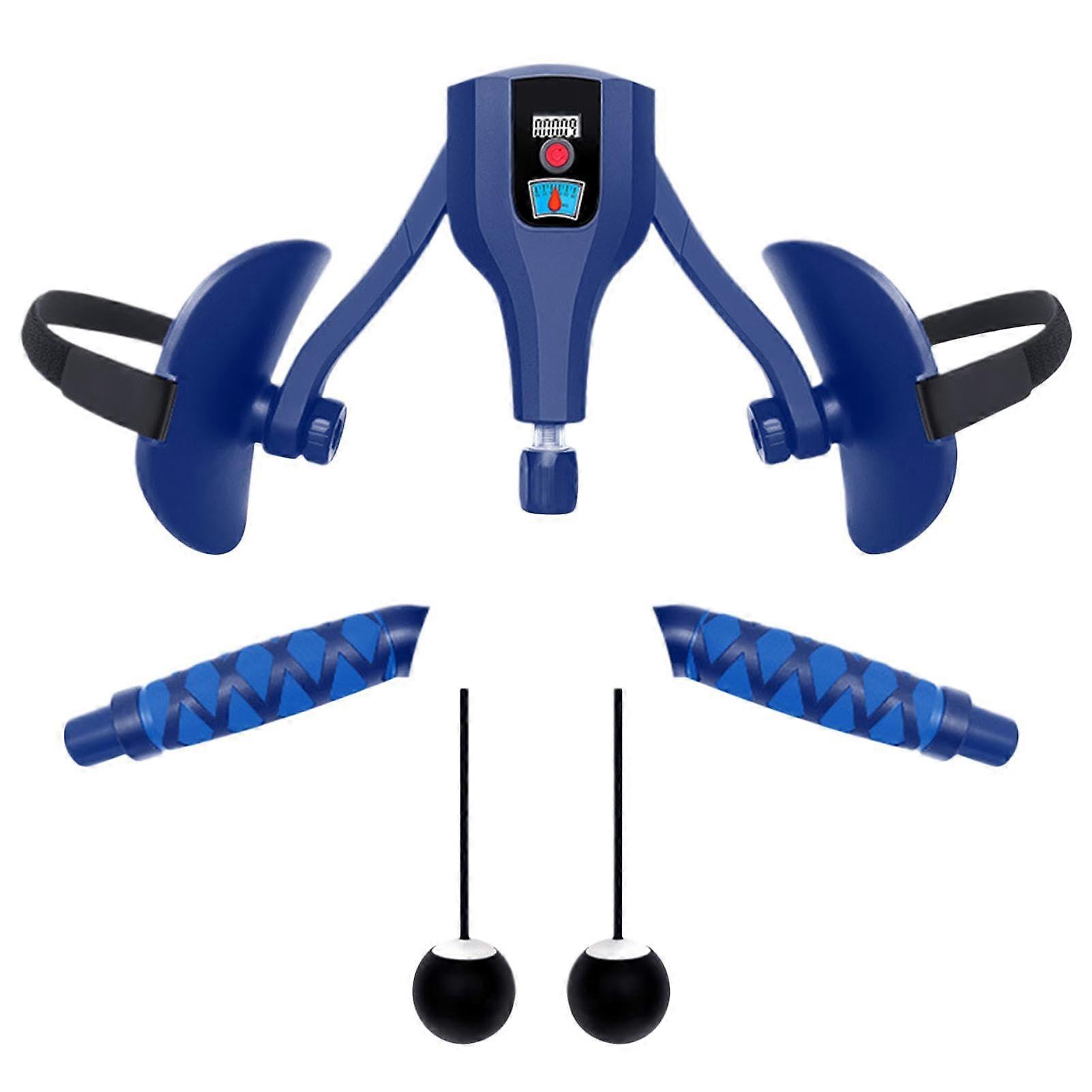 Inner Thigh Training Device for Pelvic Floor Strengthening - Adjustable Lightweight Muscle Trainer in Royal Color