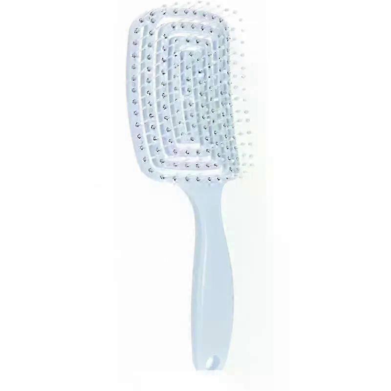 1Pcs Elastic Massage Comb Hollow Out Hair Brush Scalp Massaging Combs Hair Styling Detangler Fast Blow Drying Tool