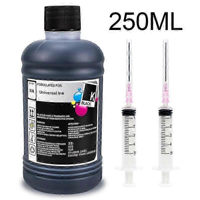 250ml Black Universal Dye Ink Bottle Compatible with Certain Printers