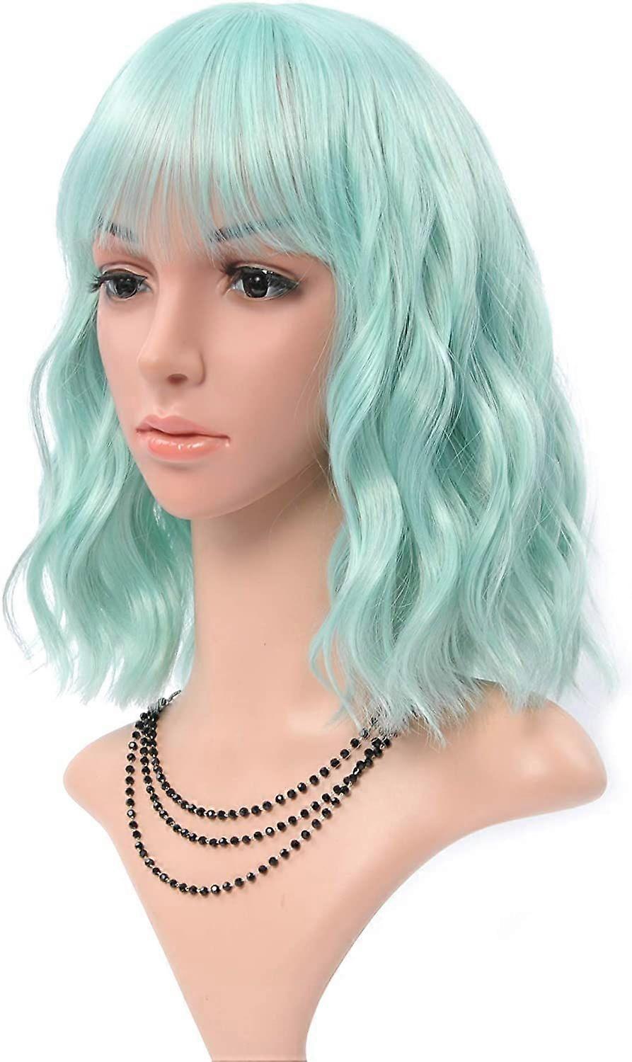 Blue Wavy Wig