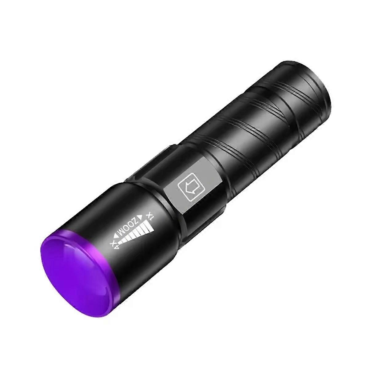 395nm Led UV Flashlight USB Rechargeable UV Torch Black Light