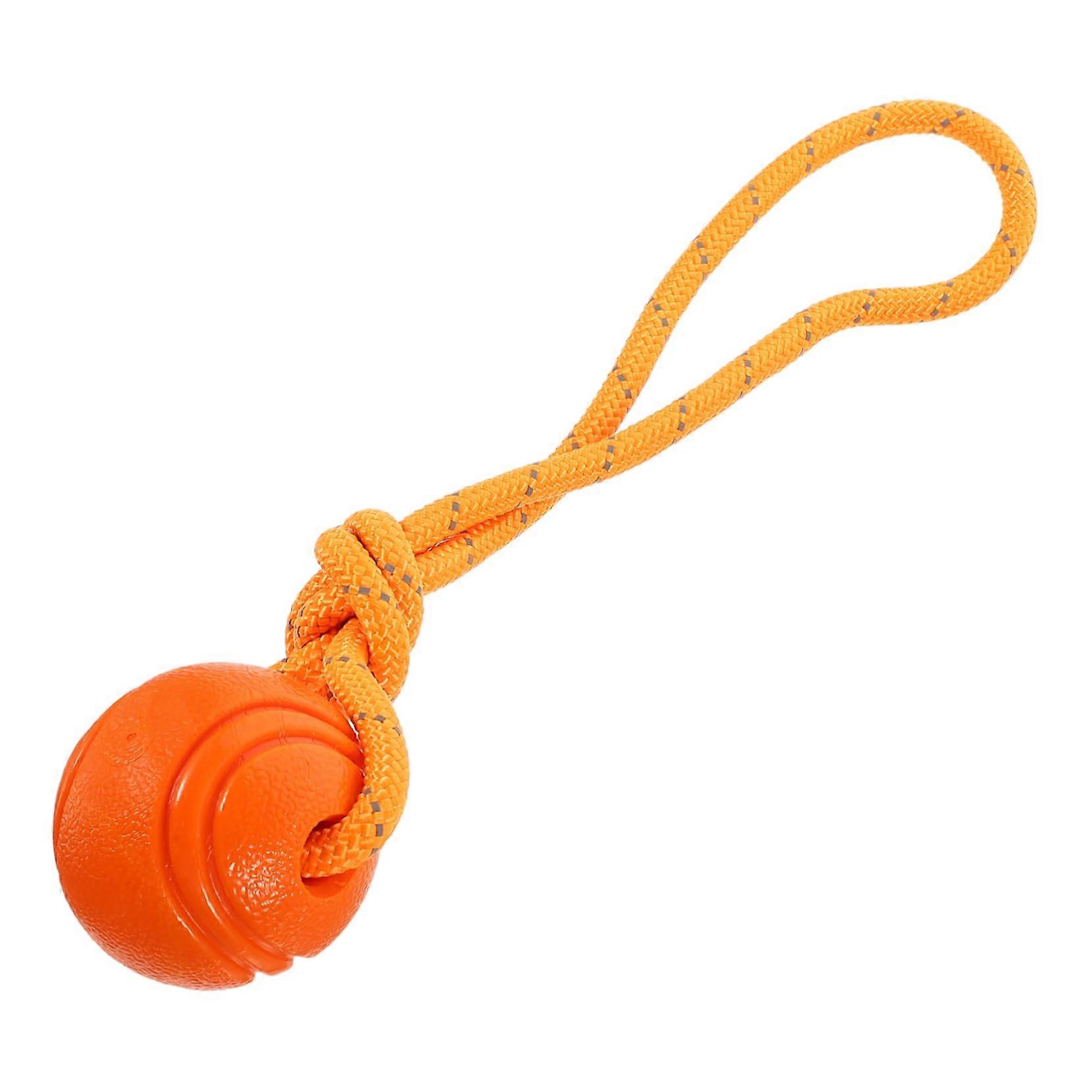 Dog Chew Toy Orange Interactive Puppy Toy Durable For Dogs Molar Chew Toy