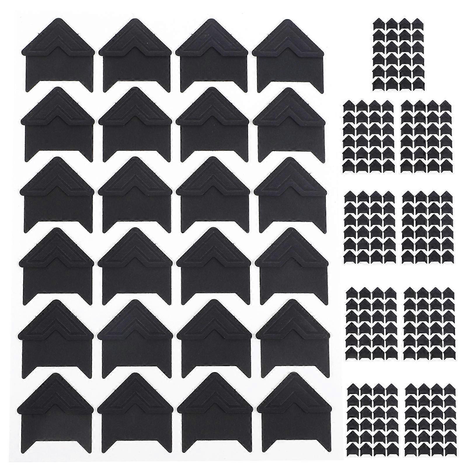 Self Adhesive Photo Stickers Black Paper for Scrapbook Corners, DIY Use and Long Term Adhesion