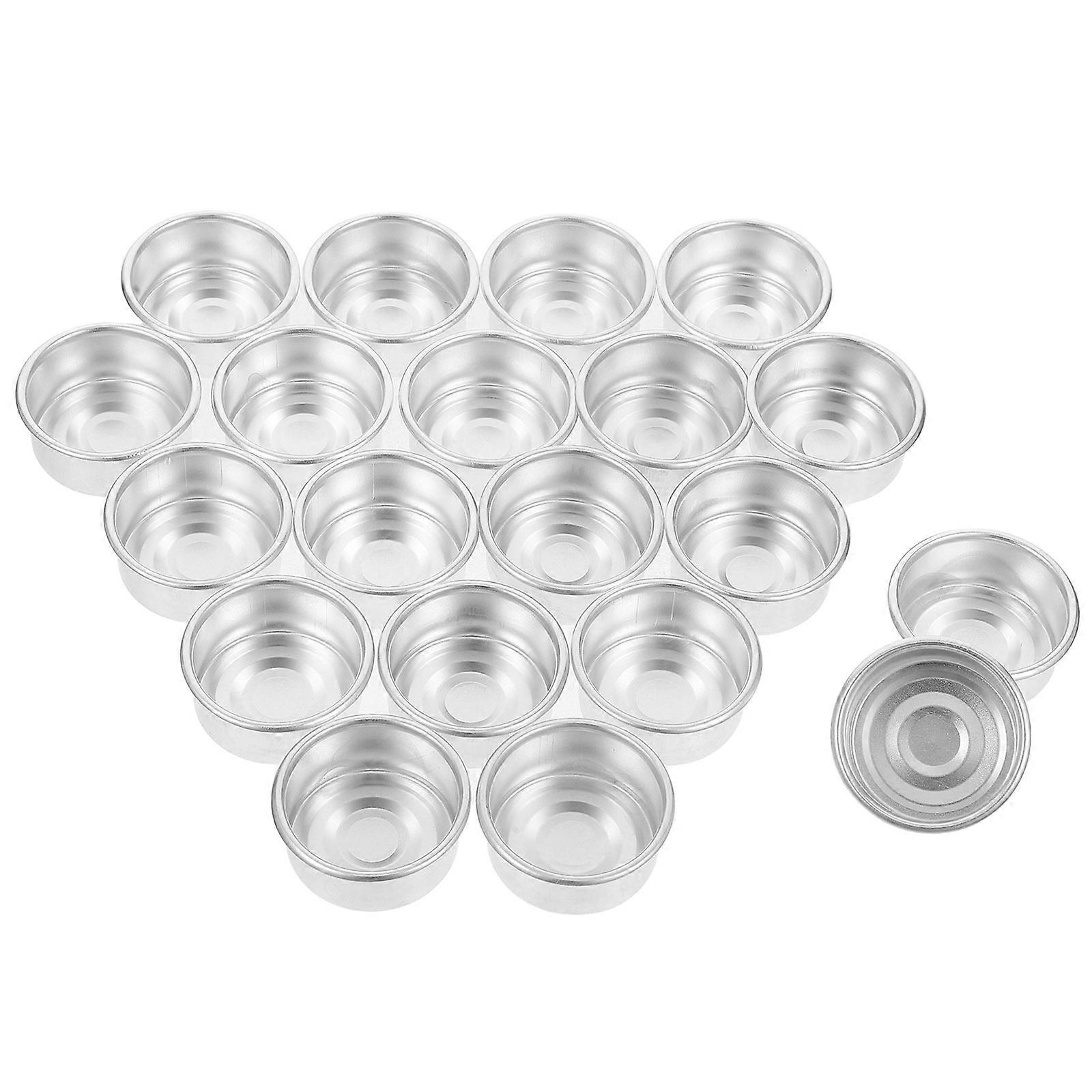 Portable Tea Light Container Small Candle Cups for Christmas Decor 20Pcs